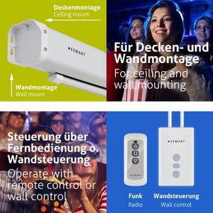 Produktbild für Beamer-Leinwand ESMART Economy EXM Motor