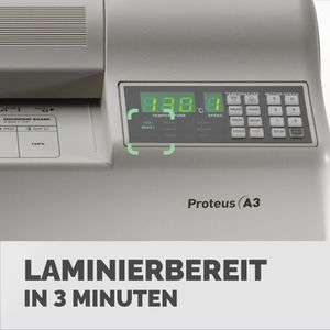 Produktbild für Laminiergerät Fellowes Proteus Profi, mit 6 Rollen, A3