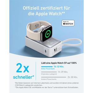 Produktbild für Powerbank Anker MagGo für Apple Watch, 10000mAh
