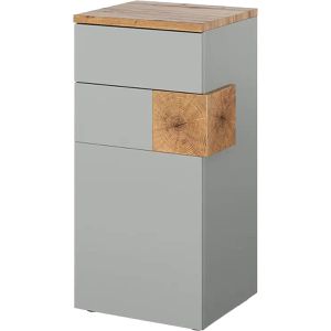 Produktbild für Badschrank Vicco Eden, grau / eiche