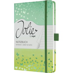 Produktbild für Notizbuch Sigel Jolie Confetti Lime, JN347, Karton Hardcover