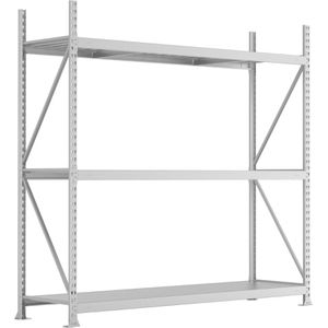 Weitspannregal META-Regalbau 20051248, 3 Metallböden