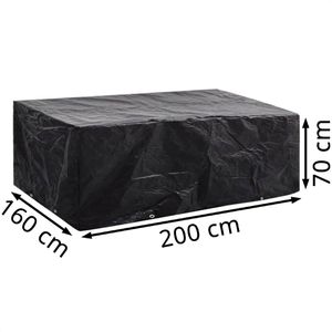 Produktbild für Gartenmöbel-Abdeckung vidaXL 41643, schwarz