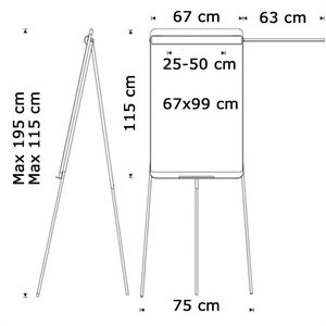 Produktbild für Flipchart Rocada NAT0610 Natural, Holzoptik