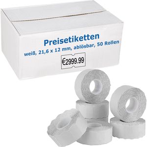 Produktbild für Preisetiketten Böttcher-AG weiß, 21,6 x 12 mm