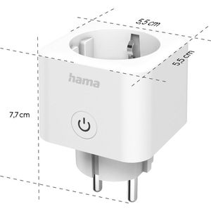 Produktbild für Smart-Steckdose Hama Mini, für innen