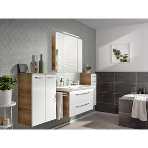 Produktbild für Waschtisch Fackelmann Milano, hängend, weiß / asteiche