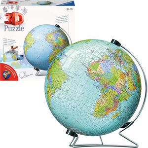 Ravensburger Puzzle 11159 Puzzle-Ball Globus, 3D Puzzle, ab 10 Jahre, 540 Teile