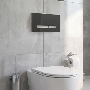 Produktbild für Betätigungsplatte Geberit Sigma50, Kunststoff &amp; Metall, für WC