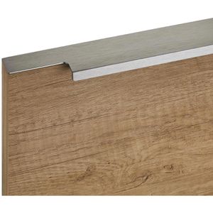 Produktbild für Möbelgriffe SO-TECH BLANKETT Slim, silber, Aluminium