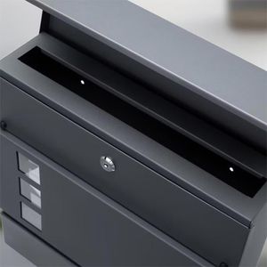 Produktbild für Briefkasten Monzana 108103, anthrazit, aus Stahl