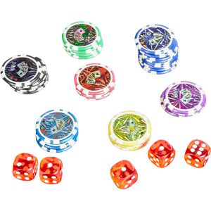 Produktbild für Pokerkoffer Nexos Black Edition, Laser-Chips mit Wertaufdruck