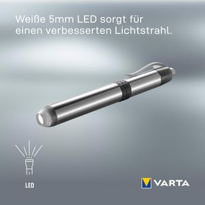 Produktbild für Taschenlampe Varta Pen Light, LED, mit Batterie