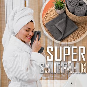Produktbild für Waschlappen NatureMark Seiflappen, anthrazit, 30 x 30 cm