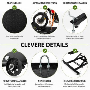 Produktbild für Hebebühne Trutzholm 35133, schwarz, für Motorrad