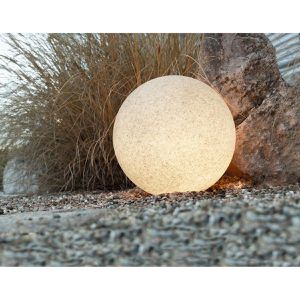 Produktbild für Wegeleuchte Heitronic Mundan Granit 500, grau, 230 V Netzstrom