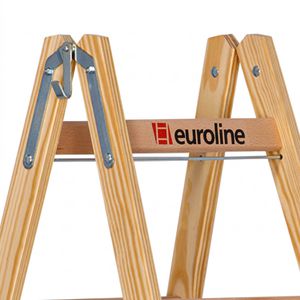 Produktbild für Stehleiter Euroline Nr. 12506, 1250608, beidseitig begehbar