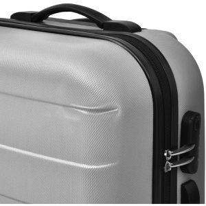 Produktbild für Koffer vidaXL 91142, silber, 3-teilig