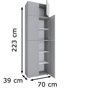 Produktbild für Aktenschrank VCM Lona XXL 917791, aus Holz