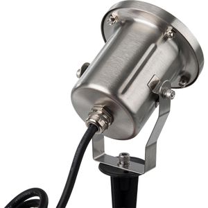 Produktbild für Gartenstrahler SLV Nautilus10 silber, GU10-Fassung