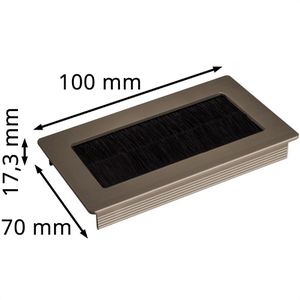 Produktbild für Kabeldurchlass SO-TECH TONDO, 100 mm, rechteckig