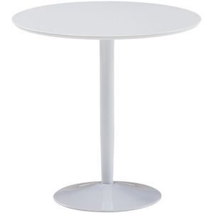 Bistrotisch Wohnling WL6.504, weiß hochglanz, rund