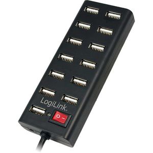 Produktbild für USB-Hub LogiLink UA0126, schwarz