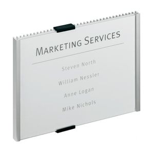 Türschild Durable 4805-23, Info Sign A5, silber
