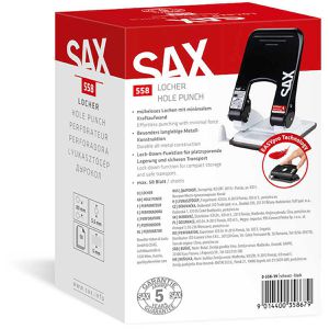 Produktbild für Locher Sax Design Easy Pro 558 L, 0-558-19, schwarz