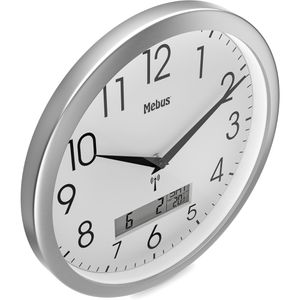Produktbild für Wanduhr Mebus 19422, Kunststoff, analog, Funkuhr