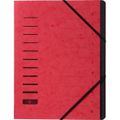 Ordnungsmappe Pagna 40059-01, A4 aus Karton, rot, 12 Fächer