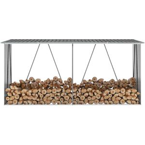 Produktbild für Holzunterstand vidaXL Holzlagerschuppen, grau