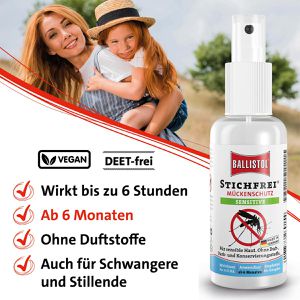Produktbild für Mückenspray Ballistol Stichfrei Mückenschutz Sensitiv 26915
