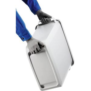 Produktbild für Mülleimer Durable Durabin VEH2012026, grau/gelb