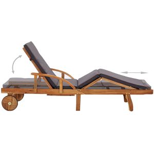 Produktbild für Sonnenliege vidaXL 46026, aus Holz / Stoff
