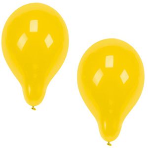 Papstar Luftballons 18955, gelb, rund, Ø 25 cm, 100 Stück