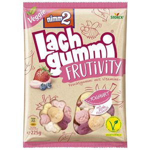 Nimm2 Fruchtgummis Lachgummi Frutivity Yoghurt, mit Fruchtsaft und Vitaminen, 225g