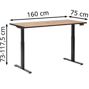 Produktbild für Schreibtisch Möbelpartner Serie 2000, eiche