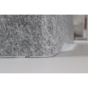 Produktbild für Tischtrennwand Hammerbacher ARE6016, grau
