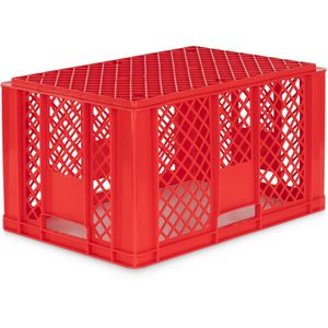 Produktbild für Eurobox Alpha-Paletten rot, 61 Liter, lebensmittelecht