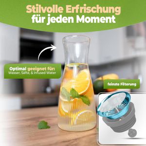 Produktbild für Karaffe Clidor Crystal Clear, mit Deckel