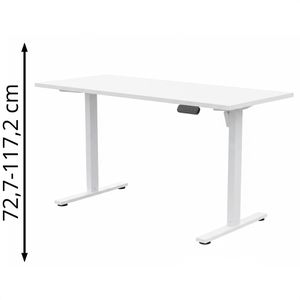 Produktbild für Schreibtisch Möbelpartner Torge 702075, weiß / weiß