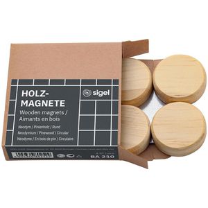 Produktbild für Magnete Sigel BA210, Holz, braun, Neodym Magnet