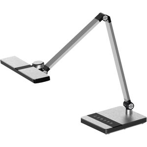 Schreibtischlampe Hansa Nimbus, silber, LED, dimmbar