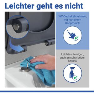 Produktbild für WC-Sitz Wenko Sedilo 23828100, D-Form, aus Duroplast