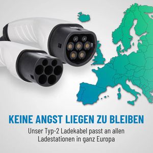 Produktbild für Elektroauto-Ladekabel Absina Mode 3, IP55, 5 m