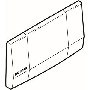 Produktbild für Betätigungsplatte Geberit 200F, aus Kunststoff, für WC