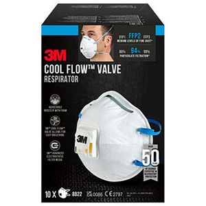 Produktbild für Atemschutzmaske 3M Cool Flow 8822