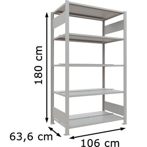 Produktbild für Aktenregal Schulte MULTIplus150, 36037, aus Metall