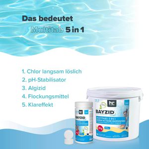 Produktbild für Chlor Höfer-Chemie BAYZID organisch, 5in1 Multitabs
